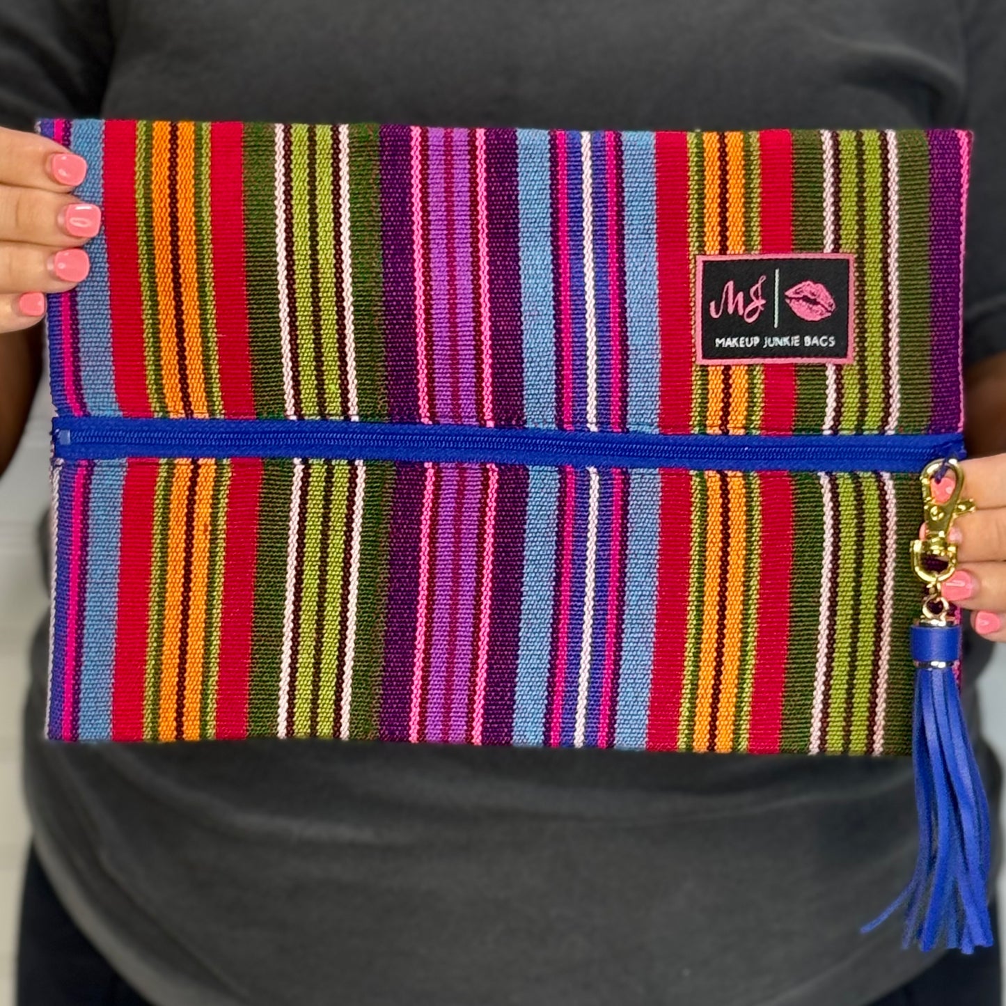 Serape ~ Blue Zipper