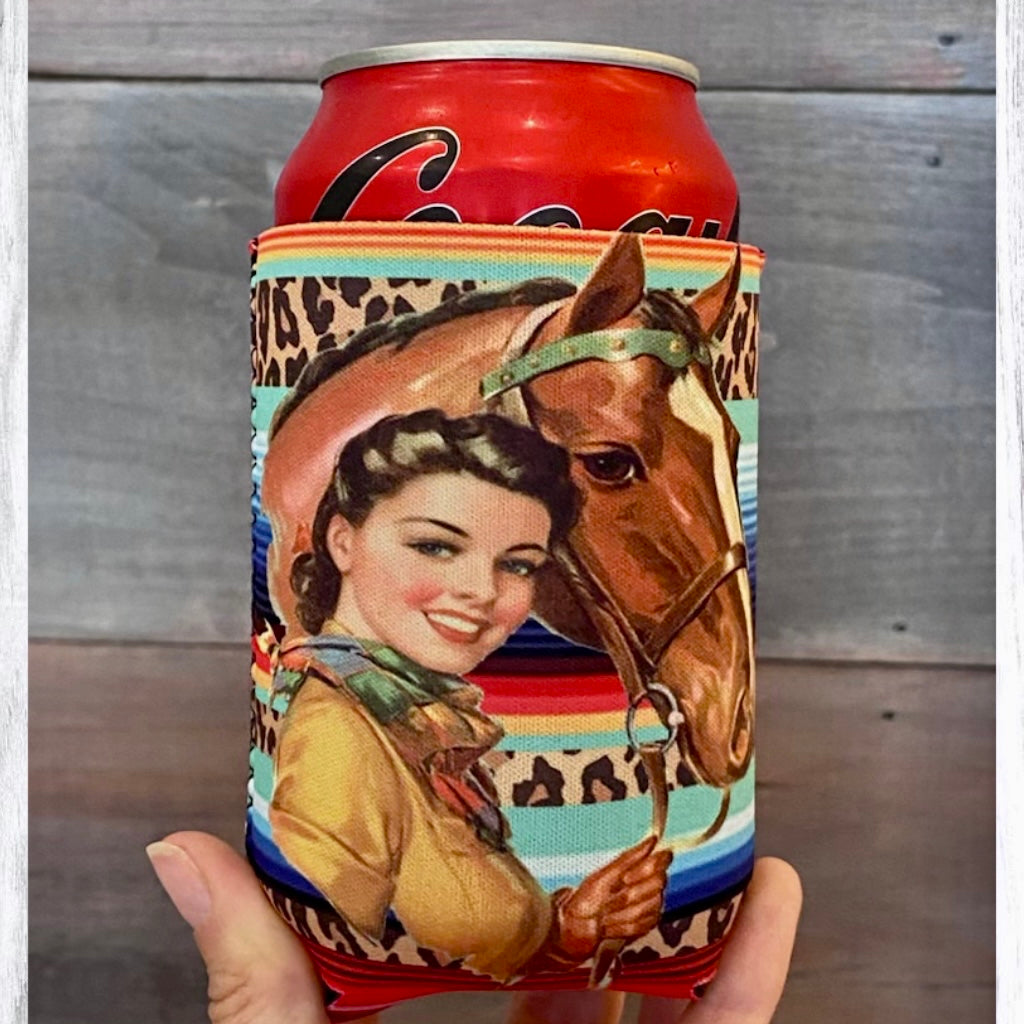 Serape Cowgirl Koozie