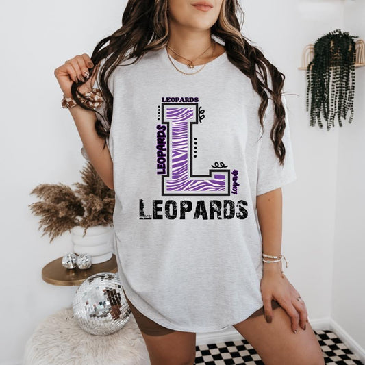 Wild About The Leopards Tee ~ Toddlers, Kids, & Youth