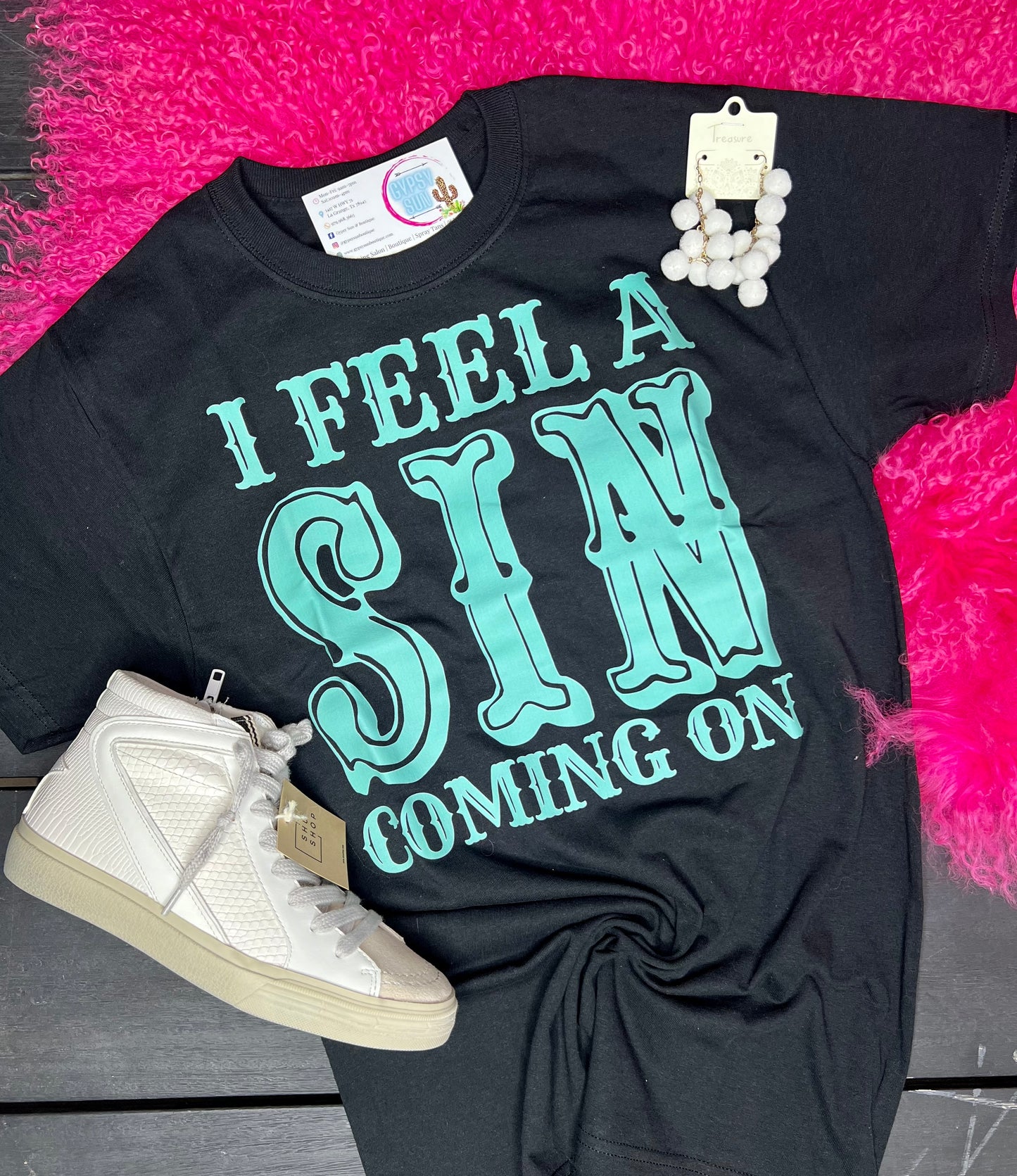 Sin Coming On Tee