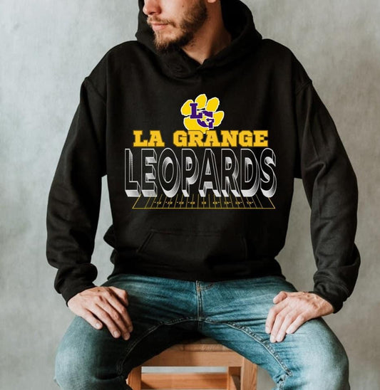 La Grange Leopards Hoodie ~ Men's