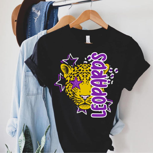 A Little Bit of Yellow Leopard & Stars ~ Women's