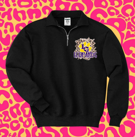 LG Leopards Quarter Zip ~ Women's