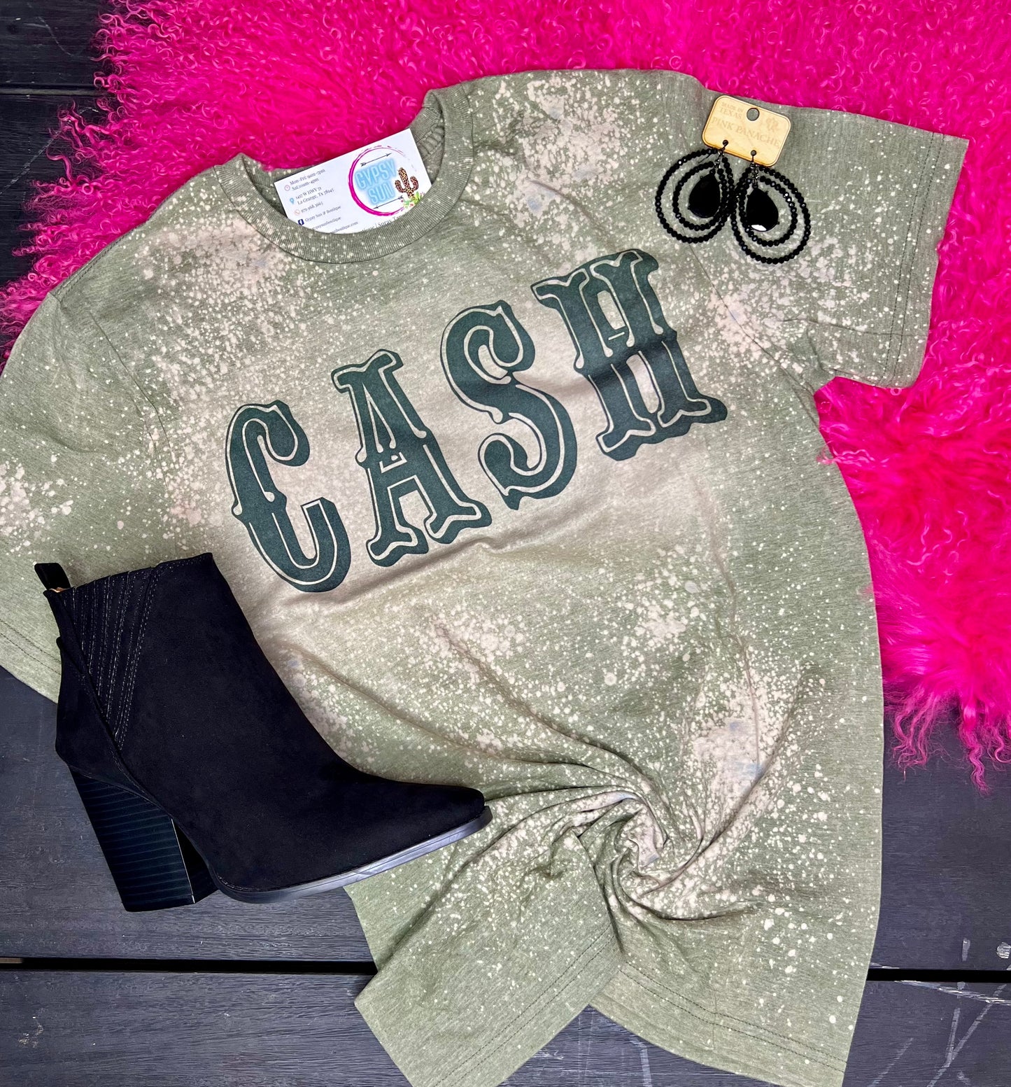 Cash Acid Wash Tee