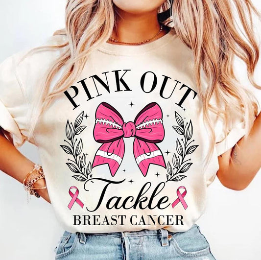 Tackle Breast Cancer Tee ~ Toddlers, Kids, & Youth