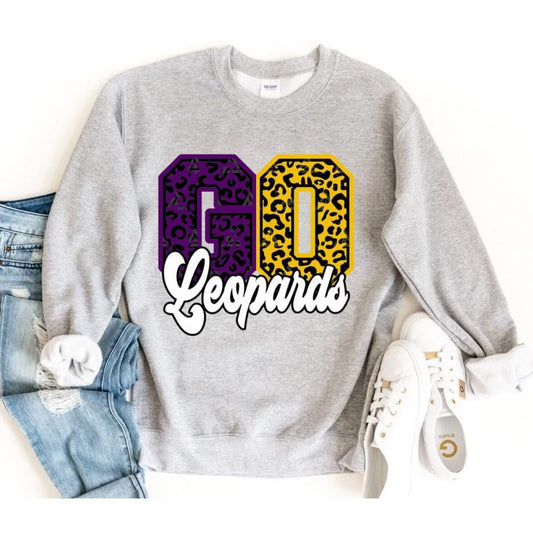 GO Leopards Sweatshirt ~ Toddlers, Kids, & Youth