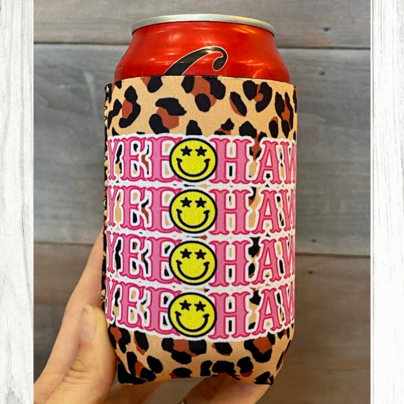 YeeHaw Leopard Koozie