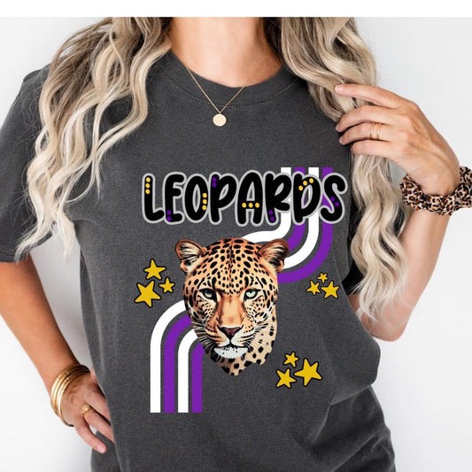 Wavy Leopards Tee ~ Women's