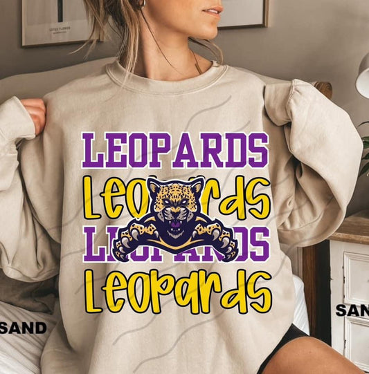 Stacked Leopards Sweatshirt ~ Youth