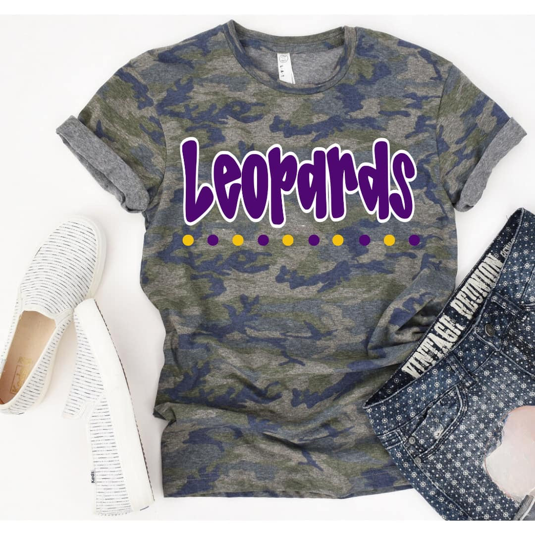 Camo Leopards Tee ~ Women's