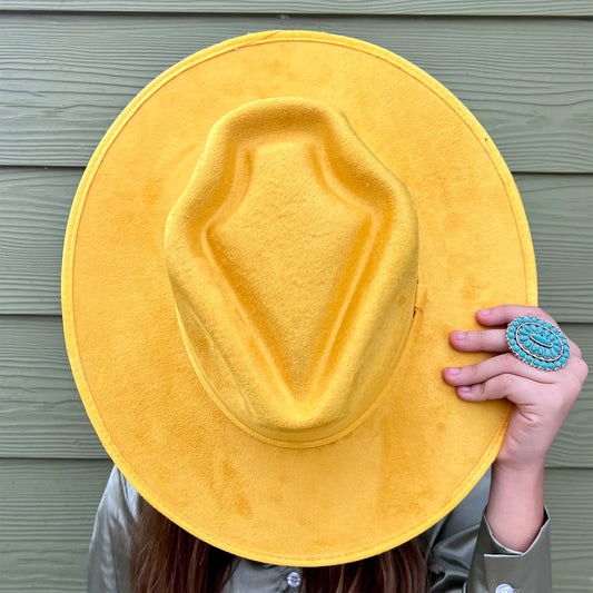 Mustard Arrowhead Panama Hat