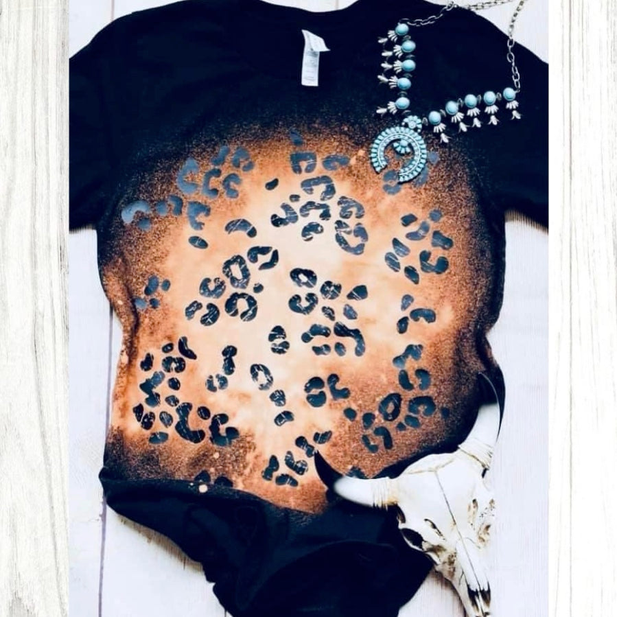 Bleached Leopard Tee