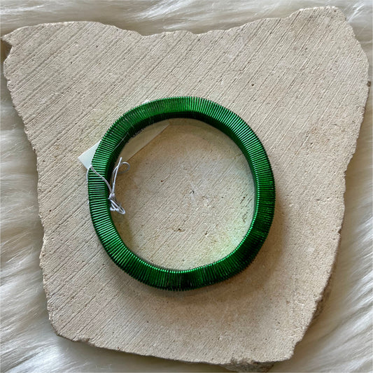 Green Wire Stretch Bracelet