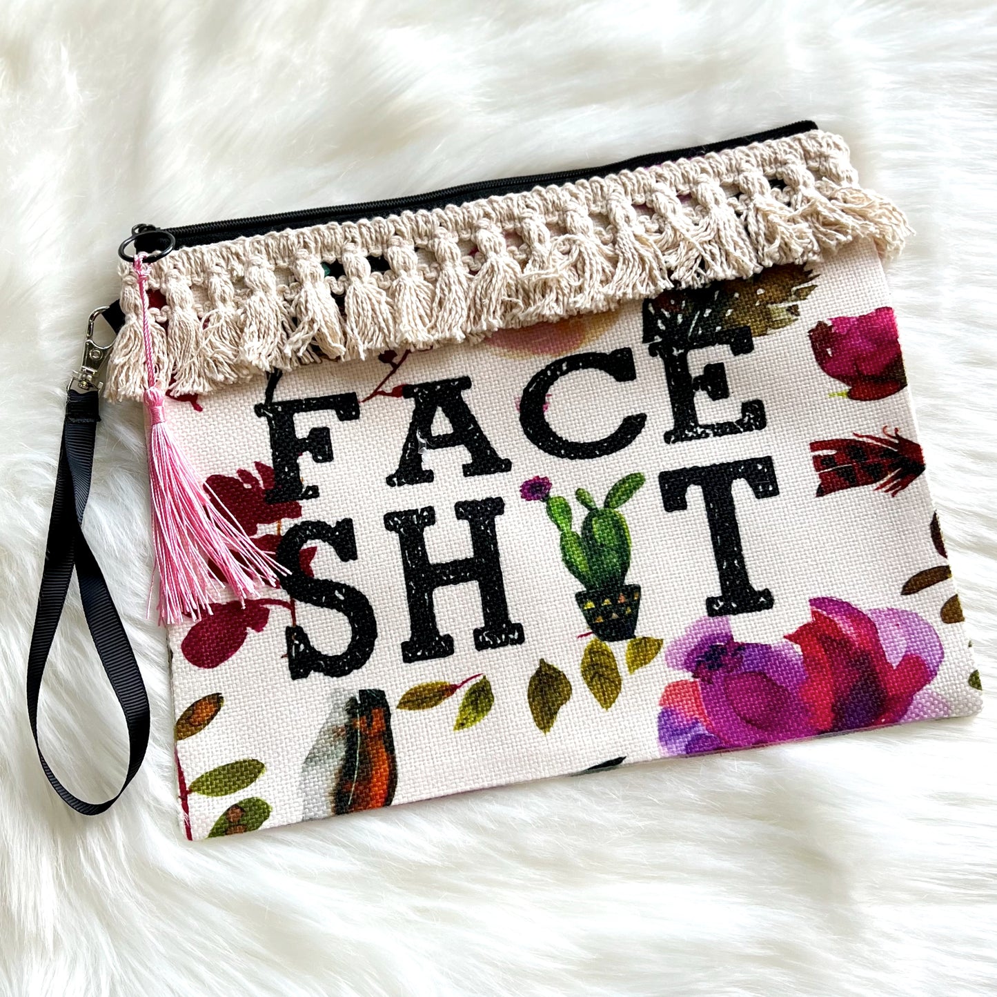 Face Shit Cosmetic Bag